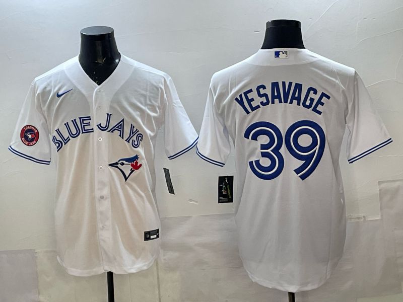 Men 2025 Toronto Blue Jays #39 Yeaavage White Game Nike MLB Jersey style 05->toronto blue jays->MLB Jersey